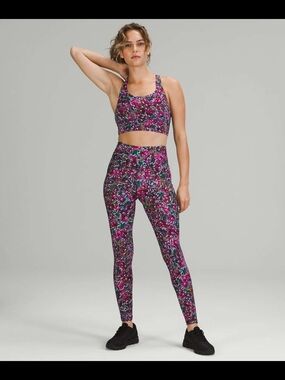 NWT lululemon athletica Pink Multi Floral High-Rise Leggings